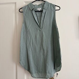 J. Crew Linen Collared Tank